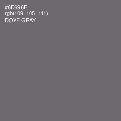 #6D696F - Dove Gray Color Image