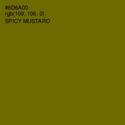 #6D6A00 - Spicy Mustard Color Image