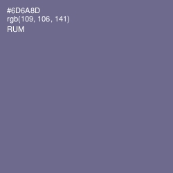 #6D6A8D - Rum Color Image