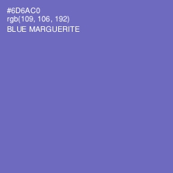 #6D6AC0 - Blue Marguerite Color Image