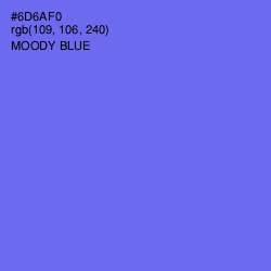 #6D6AF0 - Moody Blue Color Image