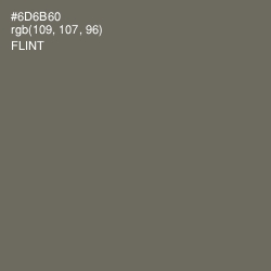 #6D6B60 - Flint Color Image