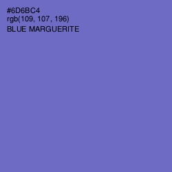 #6D6BC4 - Blue Marguerite Color Image