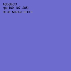 #6D6BCD - Blue Marguerite Color Image