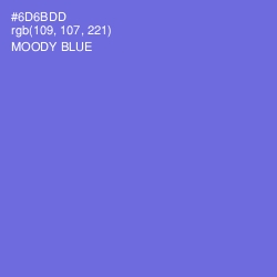 #6D6BDD - Moody Blue Color Image