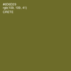 #6D6D29 - Crete Color Image