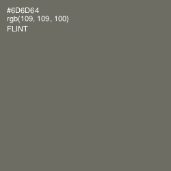 #6D6D64 - Flint Color Image