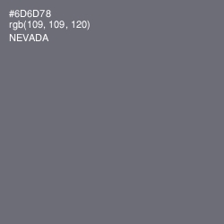 #6D6D78 - Nevada Color Image