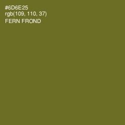 #6D6E25 - Fern Frond Color Image