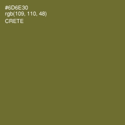 #6D6E30 - Crete Color Image