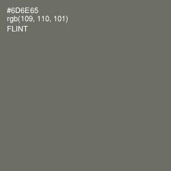 #6D6E65 - Flint Color Image