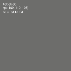 #6D6E6C - Dove Gray Color Image