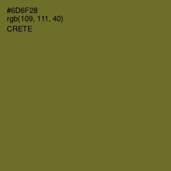 #6D6F28 - Crete Color Image