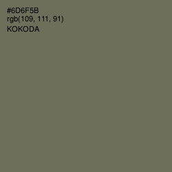 #6D6F5B - Kokoda Color Image