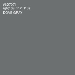 #6D7071 - Dove Gray Color Image