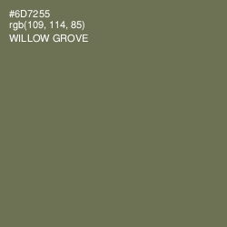 #6D7255 - Willow Grove Color Image