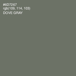 #6D7267 - Dove Gray Color Image