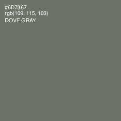 #6D7367 - Dove Gray Color Image