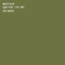 #6D7442 - Go Ben Color Image