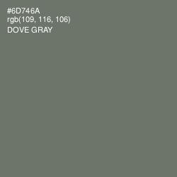 #6D746A - Dove Gray Color Image