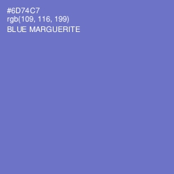 #6D74C7 - Blue Marguerite Color Image