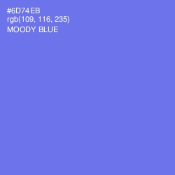 #6D74EB - Moody Blue Color Image