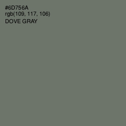 #6D756A - Dove Gray Color Image