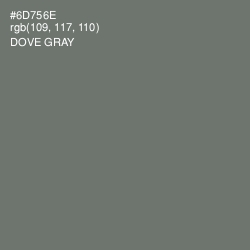 #6D756E - Dove Gray Color Image