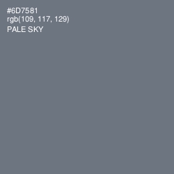 #6D7581 - Pale Sky Color Image