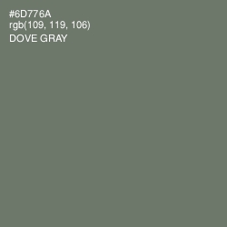 #6D776A - Dove Gray Color Image