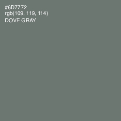 #6D7772 - Dove Gray Color Image
