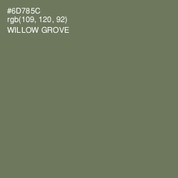 #6D785C - Willow Grove Color Image