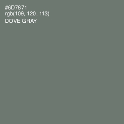 #6D7871 - Dove Gray Color Image