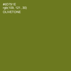 #6D791E - Olivetone Color Image