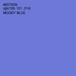#6D79D6 - Moody Blue Color Image