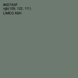 #6D7A6F - Limed Ash Color Image