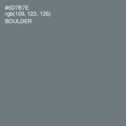 #6D7B7E - Boulder Color Image