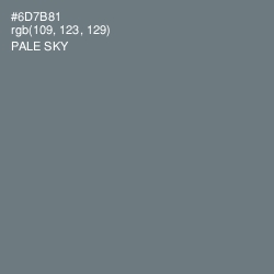 #6D7B81 - Pale Sky Color Image