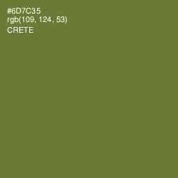 #6D7C35 - Crete Color Image