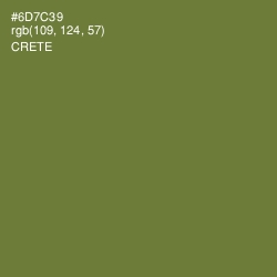 #6D7C39 - Crete Color Image