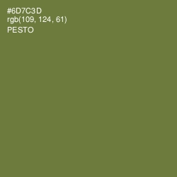 #6D7C3D - Pesto Color Image
