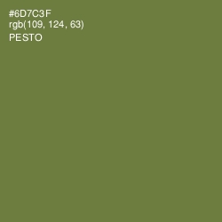 #6D7C3F - Pesto Color Image