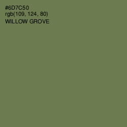 #6D7C50 - Willow Grove Color Image