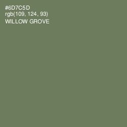 #6D7C5D - Willow Grove Color Image