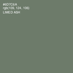 #6D7C6A - Limed Ash Color Image