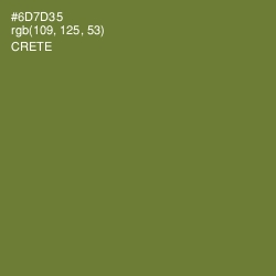 #6D7D35 - Crete Color Image