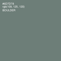 #6D7D78 - Boulder Color Image