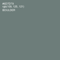#6D7D79 - Boulder Color Image