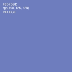 #6D7DBD - Deluge Color Image
