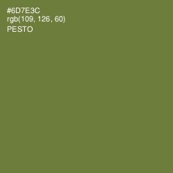 #6D7E3C - Pesto Color Image